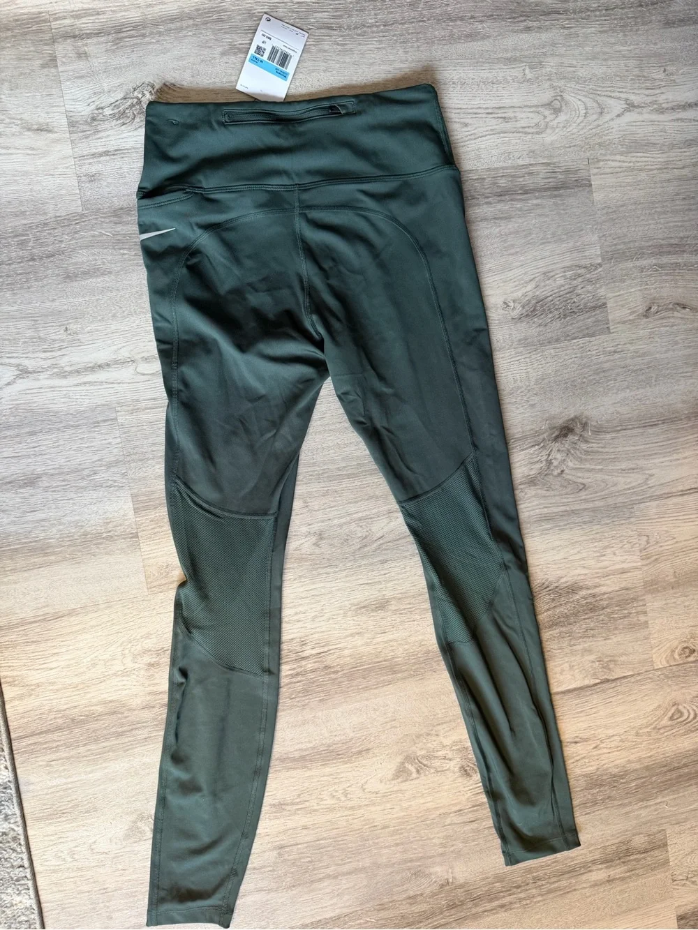 Nike Womens Running Leggings in Olive Green